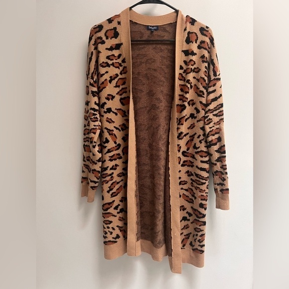 SPLENDID Women’s Leopard Cardigan Jacket - size small - Picture 2 of 6
